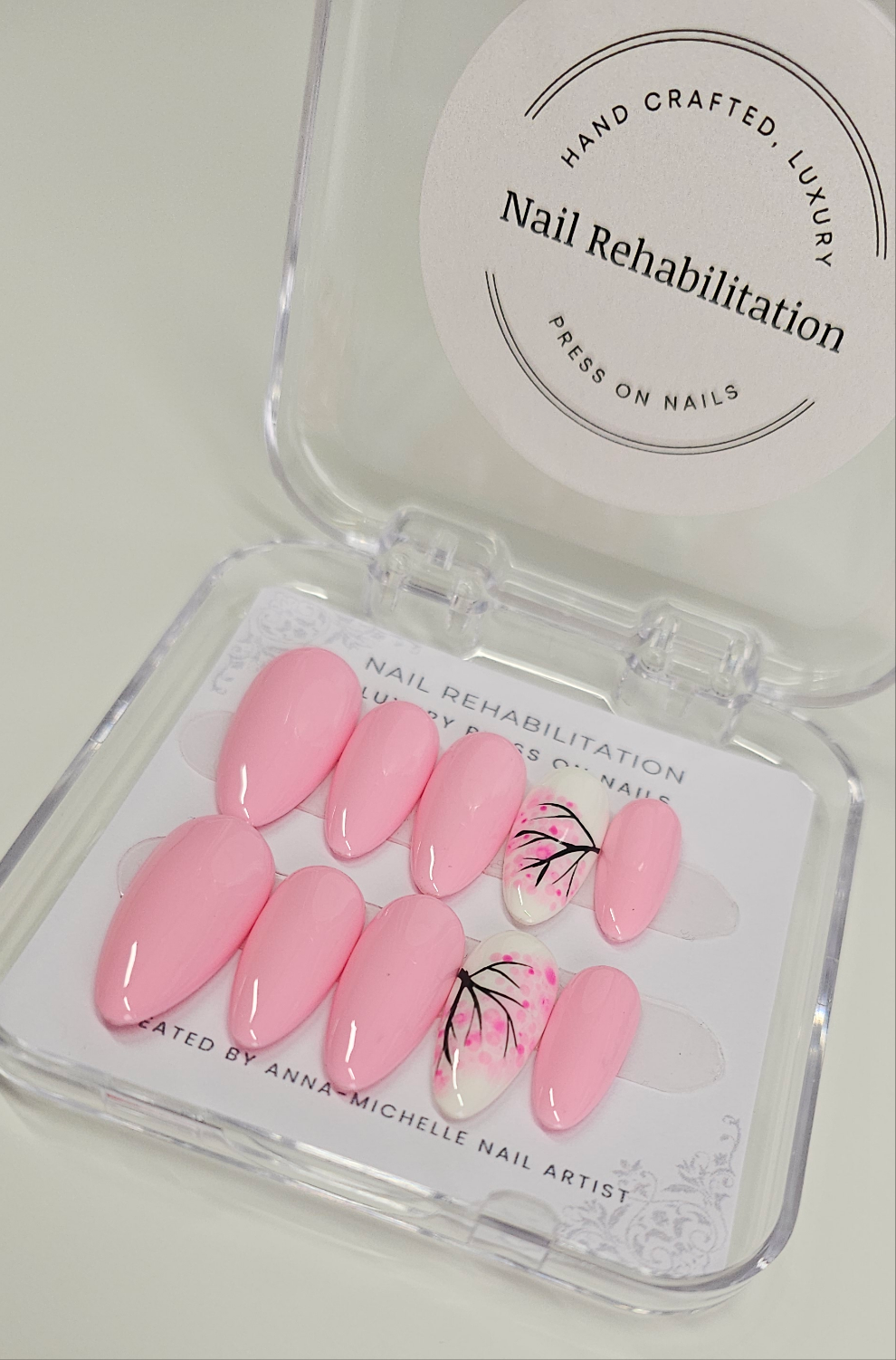 Pink Cherry Blossom 🌸 Nails